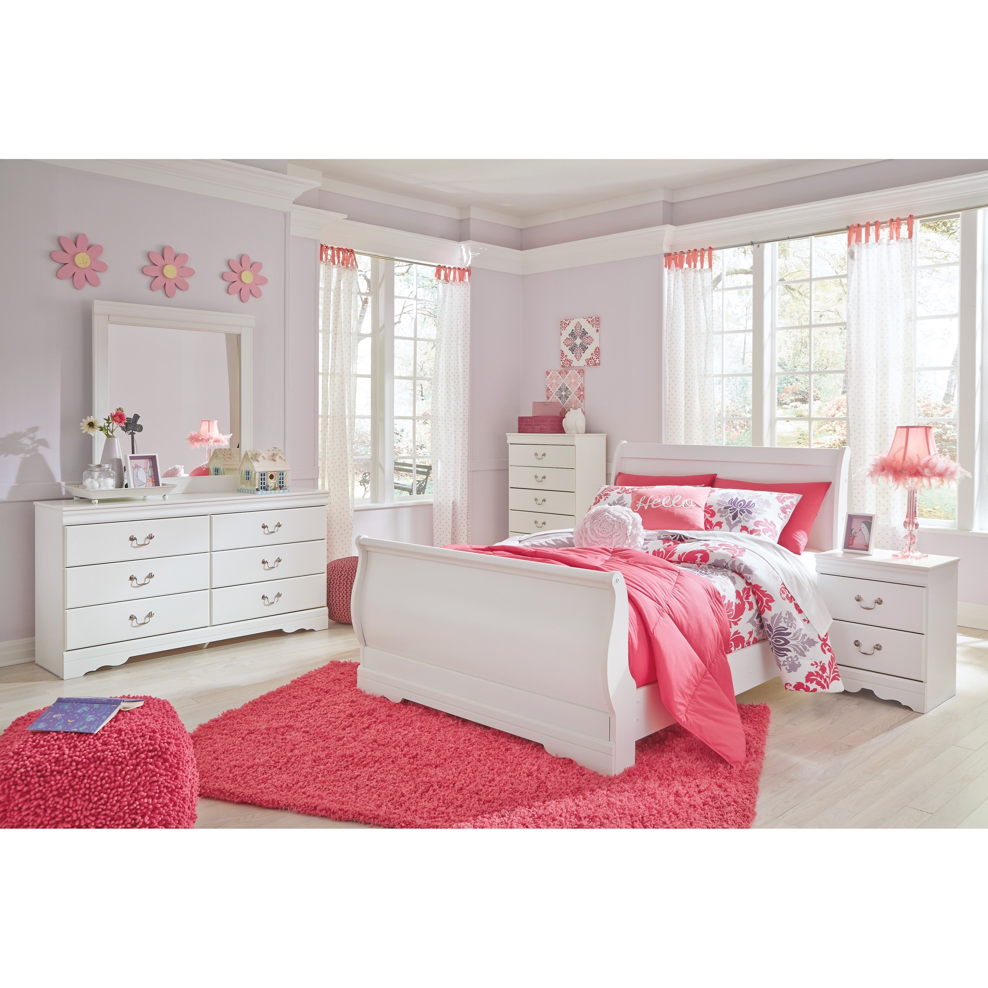 Dunk and store bright bedroom sets